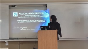 Yüksek Lisans Öğrencilerimiz 2025 Güz Dönemi Sonunda Seminerlerini Sundu